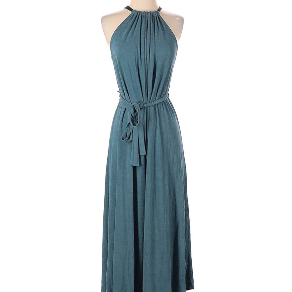 Anthropologie HD in Paris Jacinta Teal Blue Cropped Jumpsuit S - Picture 2 of 4